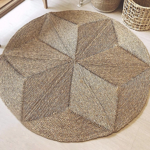 Meilleures ventes Star Tapis en jonc de mer tissé à la main Style rustique Brun naturel du Vietnam par Viet Fargimex - Product Image 1