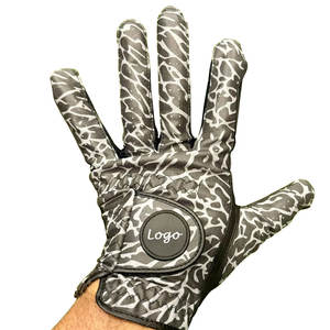 Meilleure vente de gants de golf de qualité supérieure Matériau souple imprimé Droite Gauche Main en peau de mouton respirant Logo personnalisé Gants de golf imprimés - Product Image 3