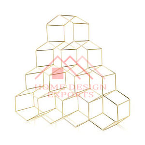 10 Bottle Tabletop <b>Wine</b> Bottle <b>Rack</b> in Gold Best Seller - Product Image 1