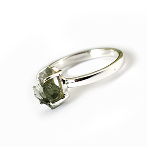 <b>Moldavite</b> Gemstone Silver <b>Ring</b> 925 Sterling Silver Jewelry - Product Image 4
