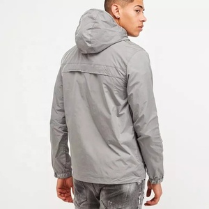 Sudadera con capucha de poliéster para hombre, ropa deportiva con cremallera completa, impermeable, 100% - Product Image 3