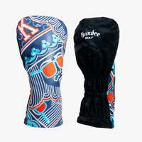 Funda Protectora para Palos de Golf Handee de Cuero con Cierre Elástico y Patrones Impresos