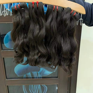 Vente en gros 100% Double trame vague naturelle vague droite crépus vietnamien birman brut extensions de cheveux humains ondulés profonds 30 pouces - Product Image 1