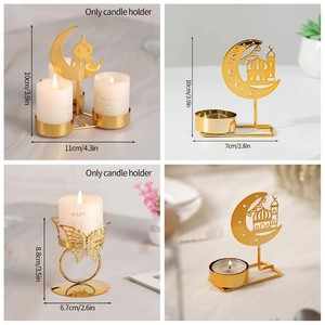 Bougeoirs modernes Eid Ramadan Décor Éclairage Décor Métal Premium Bougeoir Votif Décor Luxueux Arrivée Chaude - Product Image 4