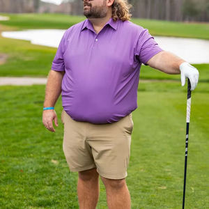 Vêtements de golf pour hommes, logo personnalisé, luxe, écologiques, respirants, séchage rapide, polyester/coton de haute qualité, manches courtes, entreprise - Product Image 3