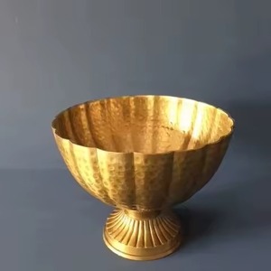 Bol de présentation pour fruits secs et noix, décoration de mariage, dernière arrivée, style moderne, bols de service, centre de table antique doré - Product Image 4