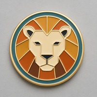 Marqueurs de balle de golf personnalisés Lion pour fournisseur, sans clip pour chapeau, avec marqueur de balle personnalisé pour chapeau de golf