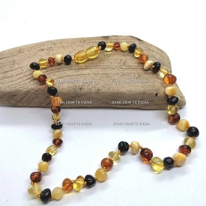 Cuentas de resina de colores personalizados, producto superior artesanal indio, acabado brillante ovalado para hebras de joyería de boda para regalos cristianos - Product Image 5