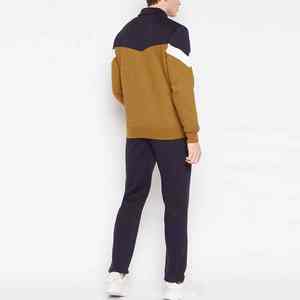 Chándal de algodón personalizado con cremallera de primera calidad con estructura interior transpirable suave y silueta atlética de moda elegante - Product Image 5