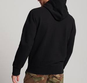 Trendy New Article <b>Black</b> Bulk Winter Zipper Hoodies Good Quality Street Style Custom <b>Men</b> Hoodies 2025 - Product Image 2
