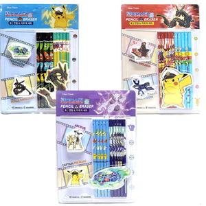 Lot de 6 gommes à effacer Pokémon, papeterie coréenne pour enfants, personnages mignons Pikaed, anime aléatoire, vente en gros pour distributeurs - Product Image 1