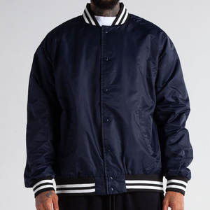 Nouveau design de veste universitaire en gros pour hommes avec contraste de couleur rouge et noir Letterman College Baseball Bomber veste d'hiver - Product Image 1