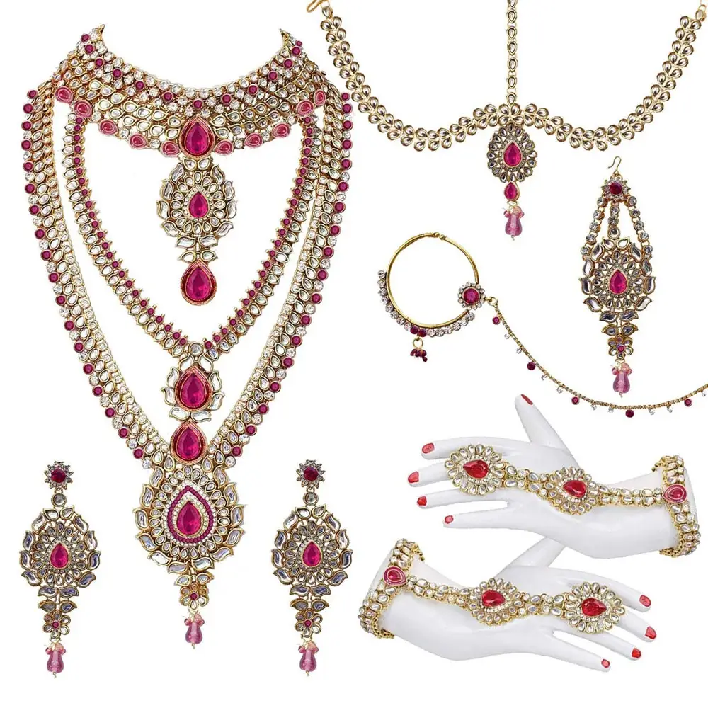 Women's Wedding Bridal Austrian Crystal Necklace Earrings Jewelry Set Hot Sale Necklace and Earring Sets Bridal Jewelry