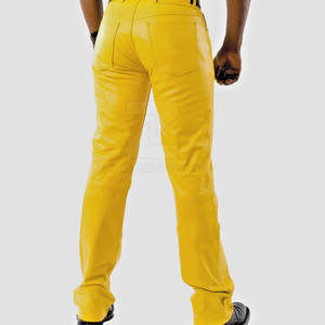 Nouveau design, logo personnalisé, pantalon en cuir décontracté léger pour homme, grande taille, haute qualité - Product Image 3