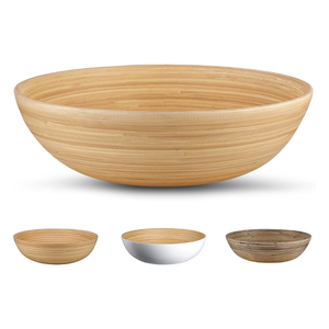 Cuenco de fruta de bambú hilado natural hecho a mano para mostrador de cocina, cuenco para servir aperitivos, ensalada, venta al por mayor de Vietnam - Product Image 4