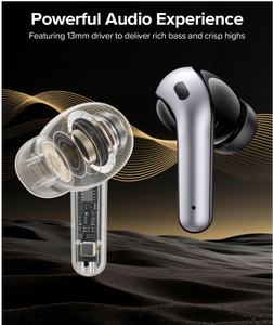 Écouteurs intra-auriculaires avec 60h d'autonomie, affichage LED de la puissance, étui de charge sans fil, étanchéité IPX5 et micro intégré - Product Image 4