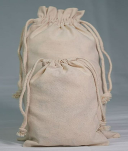 Bolsa de polvo con cordón de muselina de algodón 100% ecológica, reutilizable, lavable para uso diario de las mujeres, almacenamiento reciclado impreso con logotipo personalizado - Product Image 6