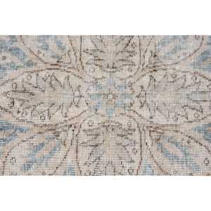 Alfombra Vintage Extra Grande de 7.6x11.5 pies (231x351 cm), Alfombra Turca con Estampado Animal Azul - Product Image 5