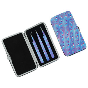 Eyelash Extension Tweezers Tools <b>Kit</b> / Eyelash Artist Tools <b>Kit</b> With matching Color Tweezers BY ZACHARY INDUSTRIES - Product Image 1