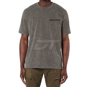 2025 dernier style meilleur matériel fait t-shirt de lavage à l'acide pour hommes Offre Spéciale t-shirts de lavage à l'acide pour hommes - Product Image 1