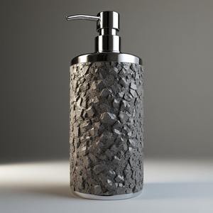 Distributeur de savon en acier inoxydable de luxe avec marbre pour hôtels, maisons, bureaux, design écologique, apparence élégante, fiable - Product Image 1