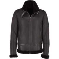 Veste d'hiver pour homme de première qualité, coupe-vent et chaude, avec fourrure en peau de mouton