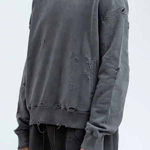 <b>Top</b> Quality Comfortable And Stylish Men's <b>Distressed</b> Hoodies High Quality Custom Made <b>Distressed</b> Hoodies For Men - Product Image 6