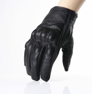 ถุงมือมอเตอร์ไซค์หนังแท้ระบายอากาศได้ดี ขายดี สำหรับแข่งรถ 男女 ใช้ได้ - Product Image 4