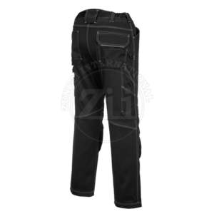 Pantalon de travail haute visibilité ignifuge, protection anti-arc électrique, en denim de coton réfléchissant, vêtement de protection cargo - Product Image 3