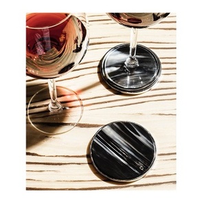 Sous-verres en corne au design moderne pour le service du thé et du café - Tapis multifonctionnels écologiques et non toxiques de 4x4 pouces - Product Image 6