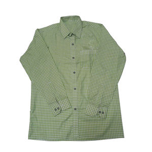 เสื้อเชิ้ตลายตารางบาวาเรียของผู้ชายแบบดั้งเดิมผ้าฝ้าย100% พอดีระบายอากาศได้ดีสำหรับฤดูใบไม้ผลิ - Product Image 6