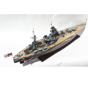 Modelo de Barco de Guerra HMS RODNEY HANDICRAFT - Modelo de Barco de Batalla de Madera para Decoración - Modelo de Barco de Madera para Exhibición - Product Image 2