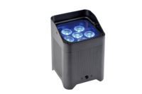 6*18W LED Uplights sans fil à batterie RGBWA+UV pour mariage, fête, DJ, éclairage de scène, rechargeable, avec étui, contrôle DMX512, indice de protection IP33