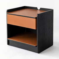 Table de chevet de luxe au design italien, en MDF écologique, avec rangement, pour la maison, l'hôtel, l'appartement, meubles