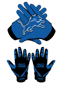 Guantes de Receptor de Fútbol Americano de Cuero Sintético Suave y Cómodo - Product Image 2