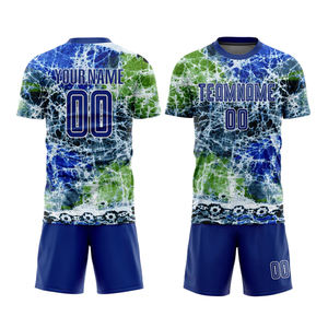 Meilleures ventes de maillots de football, ensembles à manches courtes, coupe ajustée, tissu en polyester, kits de football pour jeunes avec design par sublimation - Product Image 4