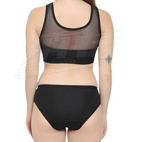 Conjunto de Lencería de Diseño para Mujer 2026, Sujetador sin Varillas con Copas 3/4 y Relleno Extraíble, Braguita Hipster, Encaje Transpirable de Alta Calidad para Adultos