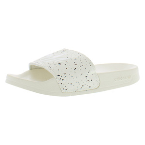 Adidas Adilette Lite Slide Scarpe da Donna Colore: Bianco Sporco/Marrone Scuro/Bianco Core 100% Autentico - Product Image 1