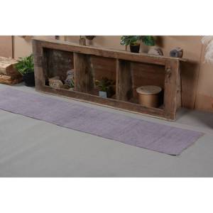 Modern Vintage Turkish Rug 1.8 X 8.2 ft Purple Classic Rectangle Patchwork Design Wool Material Latex for Living Room Hallway 4m - Product Image 4