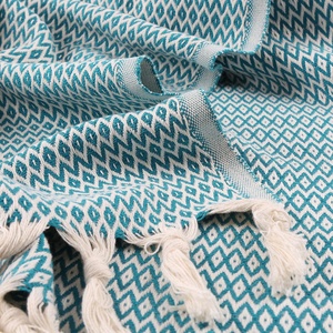 Plaid tissé sur mesure en gros pour la décoration intérieure, couvertures douces en jacquard pour canapé, lit, salon, chambre à coucher - Product Image 3