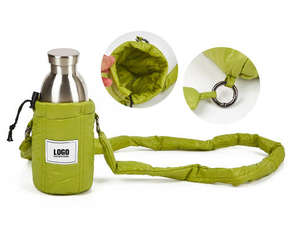 Housse de protection pour bouteille d'eau portable / sac pour bouteille d'eau / housse isotherme en polyester anti-chute personnalisable en usine - Product Image 5