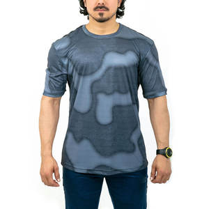 T-shirts de sport personnalisés unis à séchage rapide en maille ouverte, coupe ajustée, pour l'entraînement et le fitness - Product Image 1