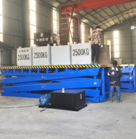 Plateforme élévatrice industrielle à grande capacité de 12 tonnes, plateforme élévatrice à ciseaux en acier au carbone, table de travail surélevée pour le chargement et le déchargement de marchandises