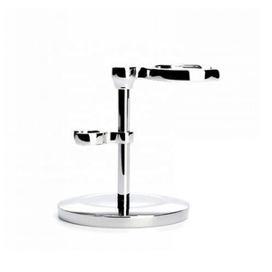 Soporte de Lujo para Brocha de Afeitar y Maquinilla de Afeitar de Acero Inoxidable Impermeable y Portátil Shave Edge Deluxe - Soporte de Afeitado de Lujo - Product Image 1