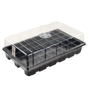 Mini serre TG71789 avec 40 compartiments pour semis, design rectangulaire en plastique réutilisable avec ventilation - Product Image 2