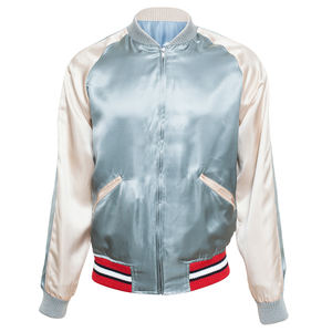 Chaqueta Bomber para Hombre con Logotipo Personalizado 2025, Relleno de Fibra, Cuello Alto, Triple Botonadura, Secado Rápido, Transpirable, 100% Poliéster, Estilo Urbano - Product Image 2