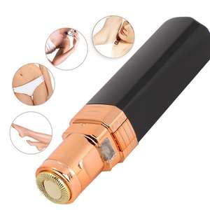 Mini Depiladora Eléctrica Negra, Recortadora de Vello Facial, Afeitadora y Pinza para Cejas para Mujer - Product Image 6