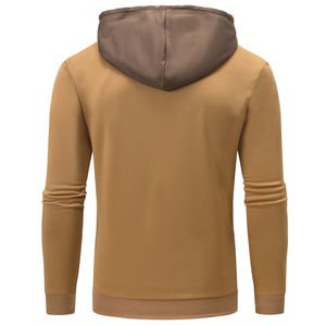 พิมพ์โลโก้ตามสั่ง ดีไซน์ใหม่ 2024 เสื้อฮู้ดดี้ผู้ชายไซส์ใหญ่ ผ้าบางเบาระบายอากาศดี หลายสี แบบเรียบ ขายส่ง - Product Image 4