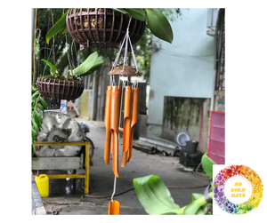 Tons naturels pour le jardin, carillons éoliens en bambou pour le patio, la détente et la décoration écologique Carillons éoliens en bambou pour la sérénité de la maison - Product Image 2