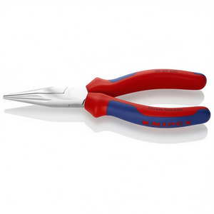 Pince à bec long Knipex avec placage chromé, poignées multi-composants, mâchoires semi-rondes, surfaces de préhension moletées - Product Image 2